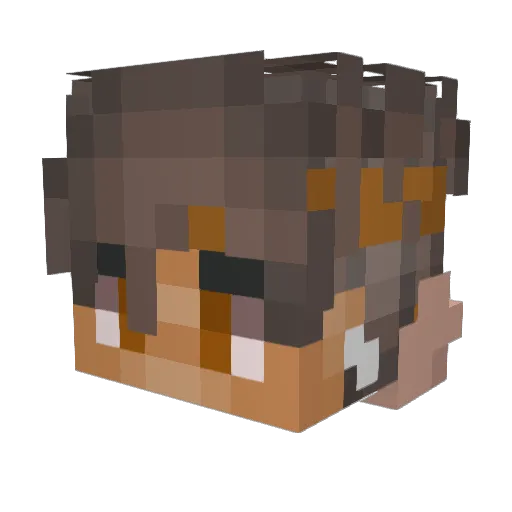 thecoolerneo Minecraft avatar head, 3D render