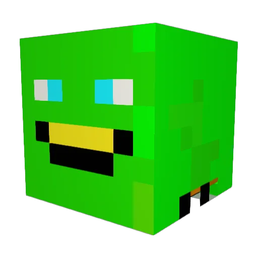 thecoolfrog Minecraft avatar head, 3D render