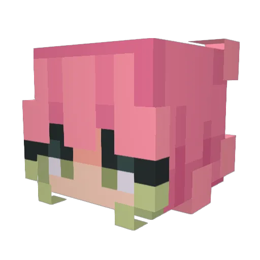 thecowlady Minecraft avatar head, 3D render