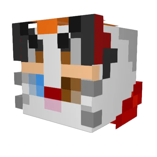 thecrazycat978 Minecraft avatar head, 3D render