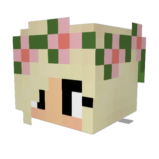 thecutest1547 Minecraft avatar head, 3D render