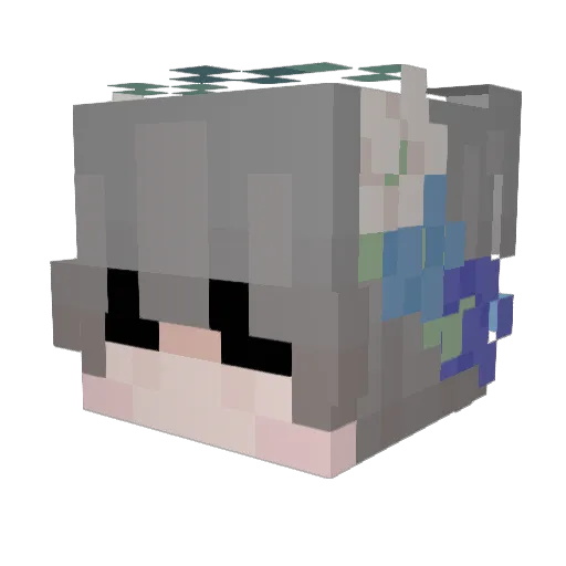 thedarkdemon12 Minecraft avatar head, 3D render