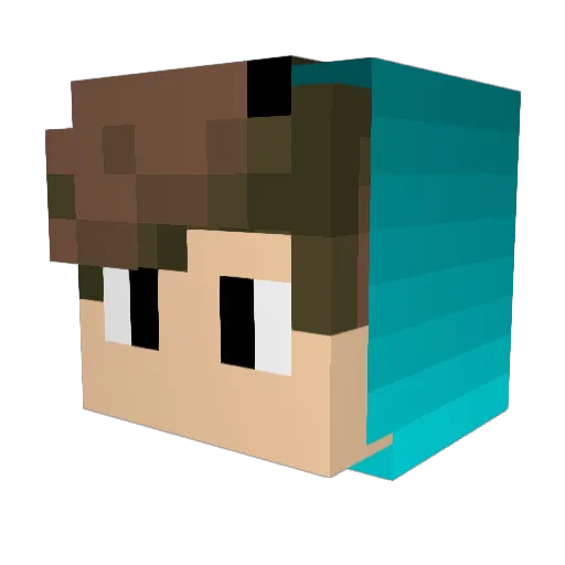 thedavesky Minecraft avatar head, 3D render