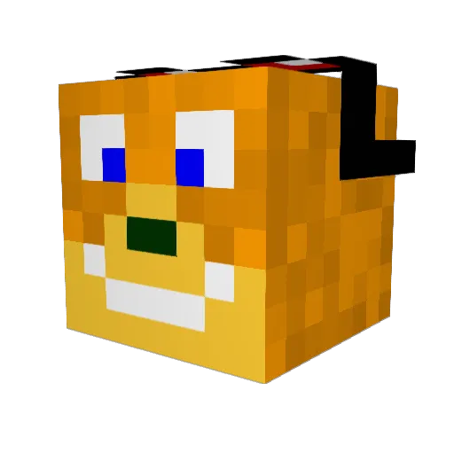 thedaxter77 Minecraft avatar head, 3D render