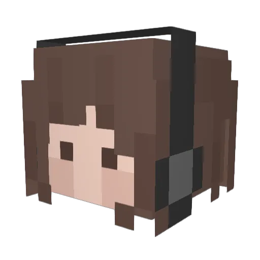 thedazeddaisy_ Minecraft avatar head, 3D render