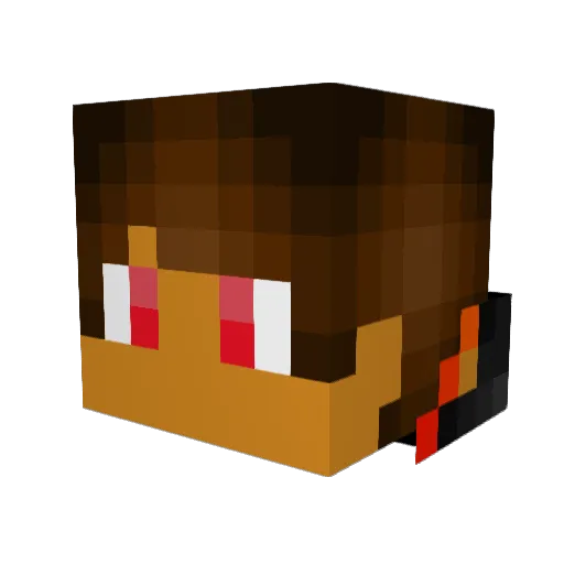 thedbeast777 Minecraft avatar head, 3D render