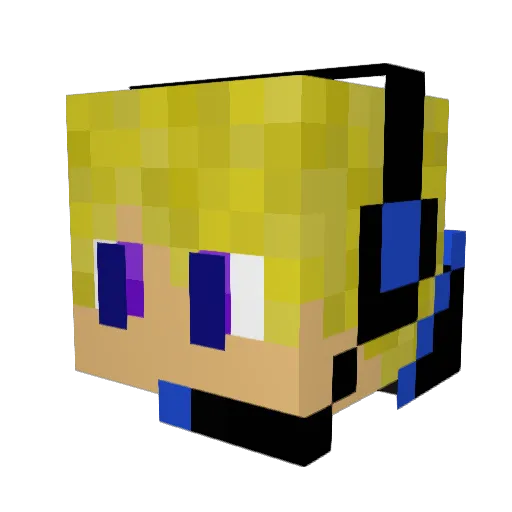 thedeans08 Minecraft avatar head, 3D render