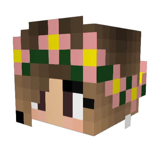 thedeepfried Minecraft avatar head, 3D render