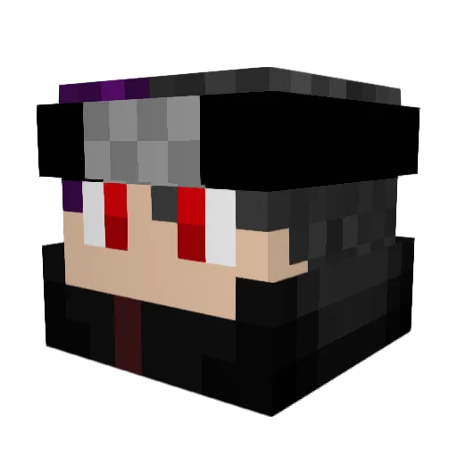 thedemonicreaper Minecraft avatar head, 3D render