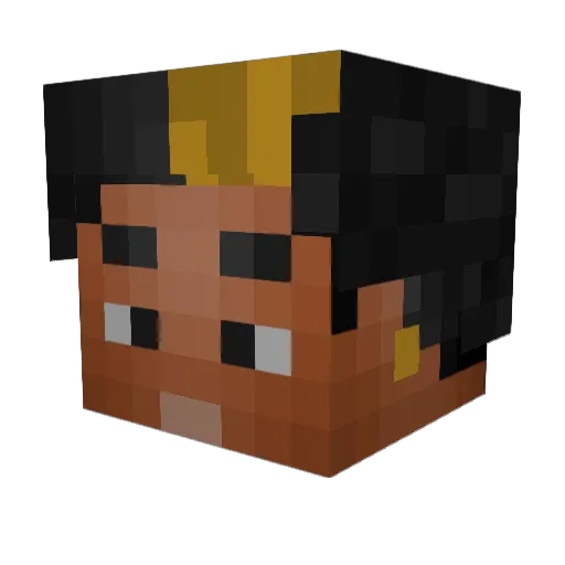 thedevilspet Minecraft avatar head, 3D render