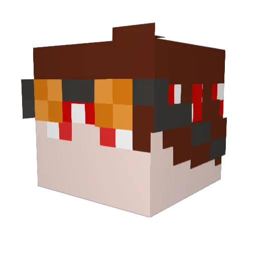 thediamondbudd Minecraft avatar head, 3D render