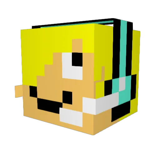 thediamondnator Minecraft avatar head, 3D render