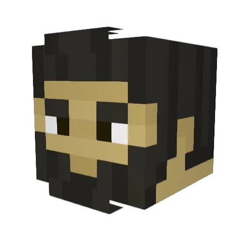 thedj1995 Minecraft avatar head, 3D render