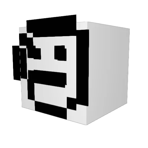 thedj3645 Minecraft avatar head, 3D render
