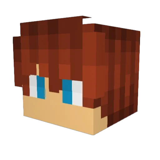 thedjc01 Minecraft avatar head, 3D render