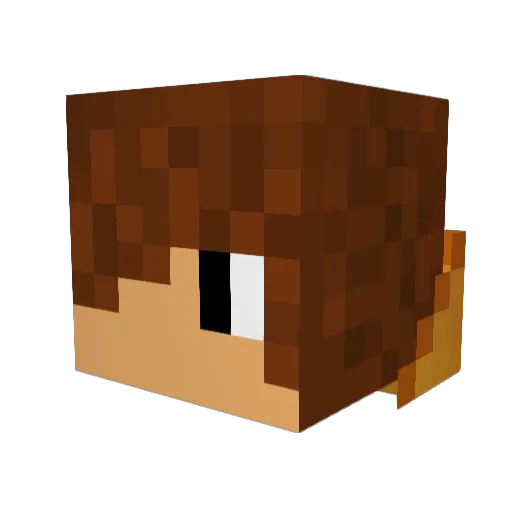 thedoggi Minecraft avatar head, 3D render