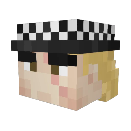 thedogowner Minecraft avatar head, 3D render