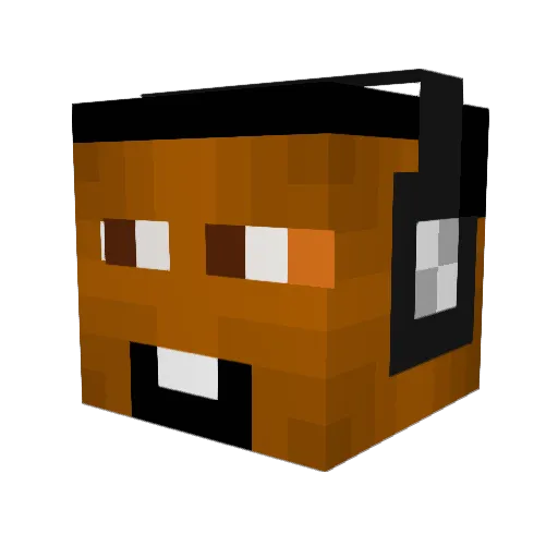 thedonp1 Minecraft avatar head, 3D render
