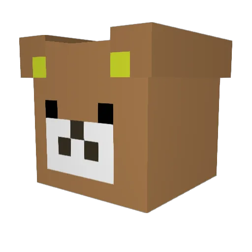 thedop Minecraft avatar head, 3D render