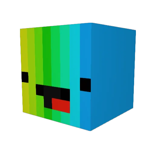thedosmang Minecraft avatar head, 3D render