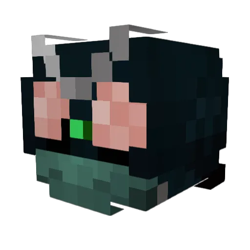 thedrawingcon Minecraft avatar head, 3D render