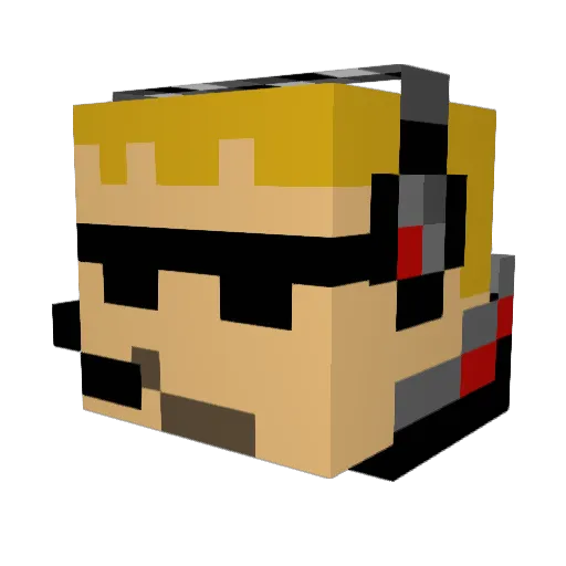 thedrg00 Minecraft avatar head, 3D render