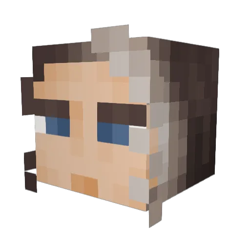 thedriver27 Minecraft avatar head, 3D render