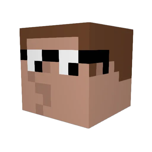theebeef123 Minecraft avatar head, 3D render