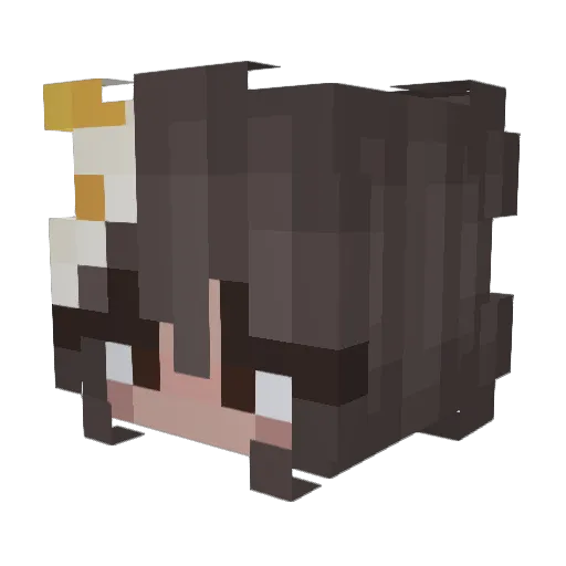 theeggontoast Minecraft avatar head, 3D render