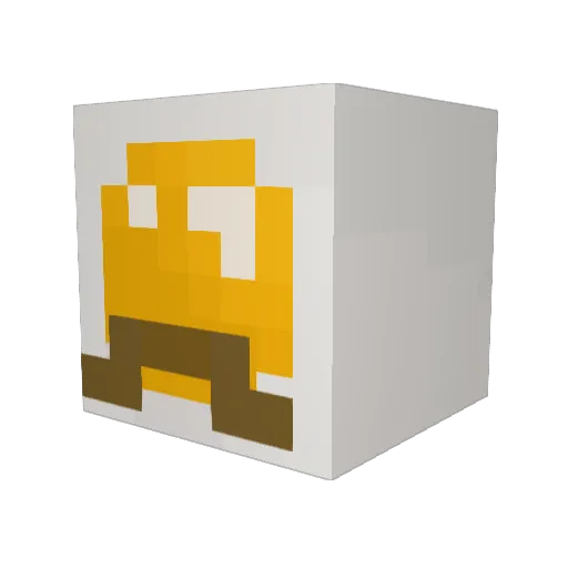 theeggroll Minecraft avatar head, 3D render