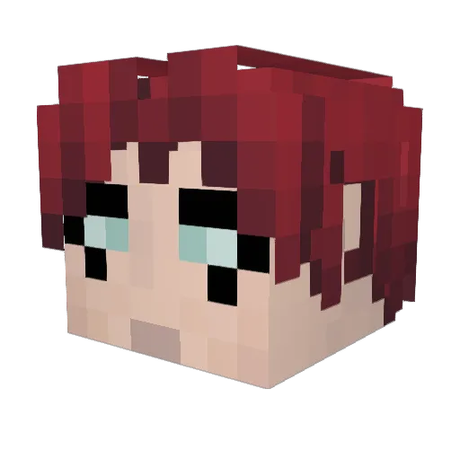 theemollusk Minecraft avatar head, 3D render