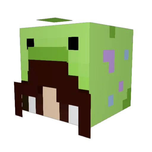 theepicmaz Minecraft avatar head, 3D render