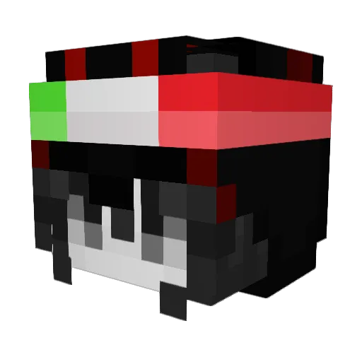 theesadst Minecraft avatar head, 3D render