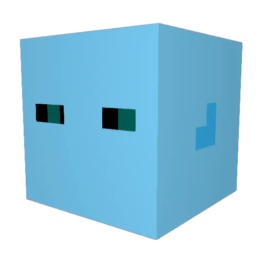 theesando Minecraft avatar head, 3D render