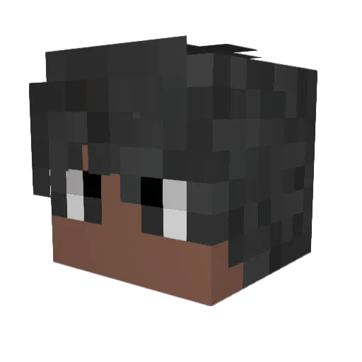 theeuzinsz Minecraft avatar head, 3D render