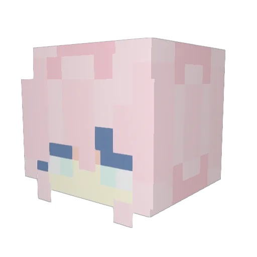 theexpiredbread Minecraft avatar head, 3D render