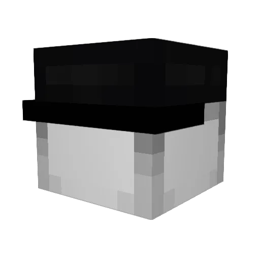 thefacelessmanic Minecraft avatar head, 3D render