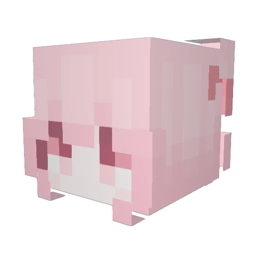 thefamin Minecraft avatar head, 3D render