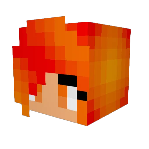 thefanaddict Minecraft avatar head, 3D render