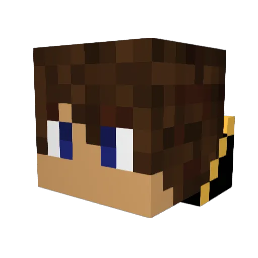 thefantantacy Minecraft avatar head, 3D render