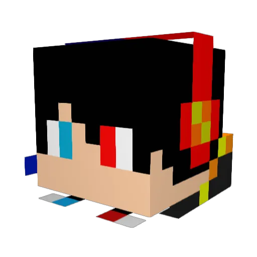 thefighter3888 Minecraft avatar head, 3D render