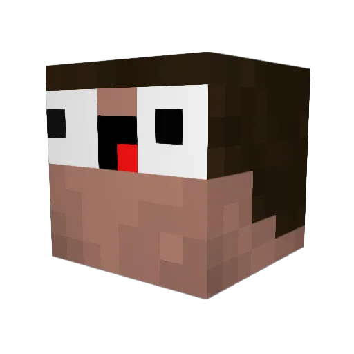 thefinalxero Minecraft avatar head, 3D render