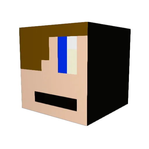 thefiredude Minecraft avatar head, 3D render