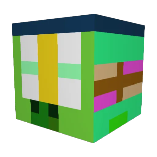 theflash504 Minecraft avatar head, 3D render
