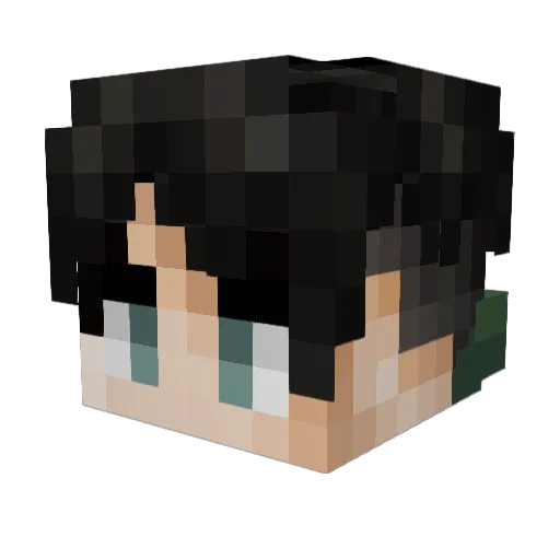 theflatburger Minecraft avatar head, 3D render