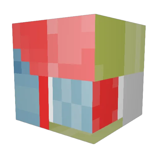 theflyinglegoman Minecraft avatar head, 3D render