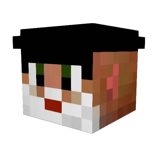 theflyingwill Minecraft avatar head, 3D render