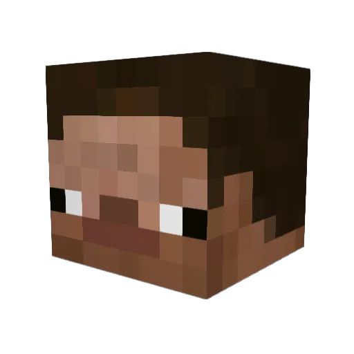 theflynnerd Minecraft avatar head, 3D render