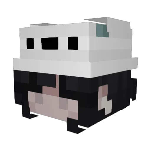 thefooltbh Minecraft avatar head, 3D render