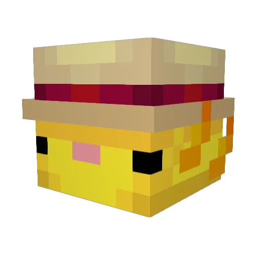 thefourthIV Minecraft avatar head, 3D render